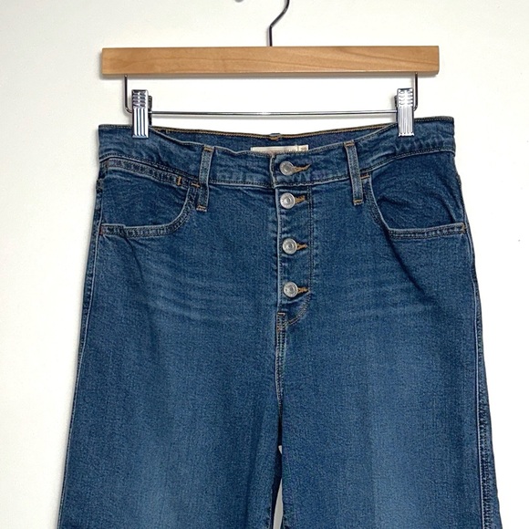 LEVI’S Mile High Wide Leg Jeans Dark Wash - Picture 5 of 11